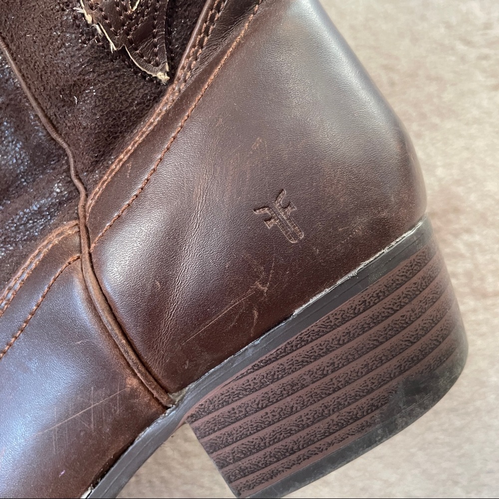 Frye Western Perforated Ankle High Boots - Picture 11 of 11